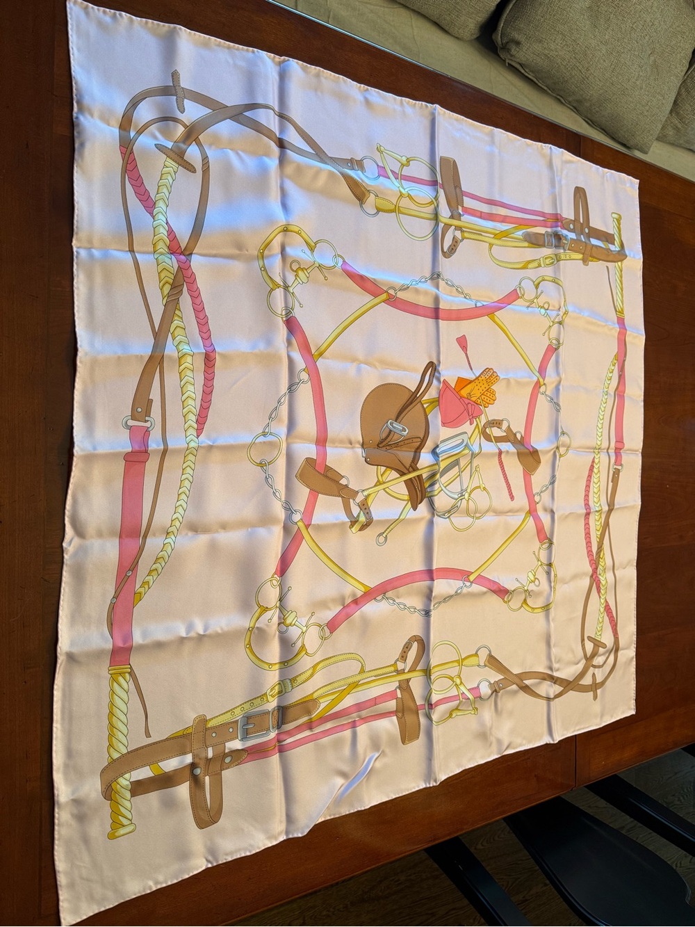 J. McLaughlin Silk Scarf Equestrian Themed
